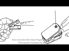 Écran LCD TFT d'oxymètre de pouls à bout de doigt blanc